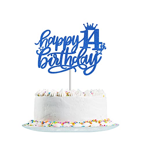 Tortendeko 14. Geburtstag Junge Mädchen, Blau Glitzer 14. Kuchendeko Geburtstag, Happy 14. Geburtstagstorte Topper, Kuchen Topper 14 Junge, Happy 14th Birthday Cake Topper(Blau) Tortendeko 14. Geburtstag Junge Mädchen, Blau Glitzer 14. Kuchendeko Geburtstag, Happy 14. Geburtstagstorte Topper, Kuchen Topper 14 Junge, Happy 14th Birthday Cake Topper(Blau) von Fechy