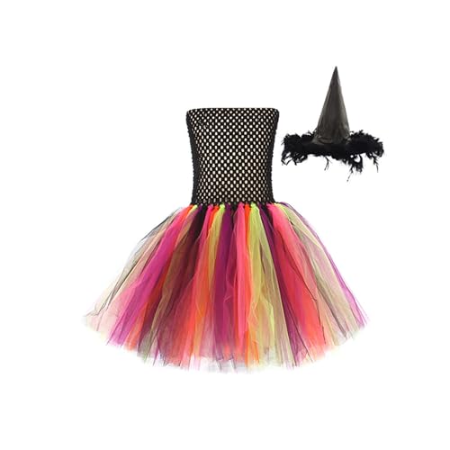 Feclmiyt Löwen-Kostüm für Mädchen, Kinder, Halloween-Tierkostüm, Deluxe, ärmellos, Tüll-Tutu-Kleid + Stirnband, Set, Party, Bühnenkleid, Outfit (D-01, 2–3T) von Feclmiyt