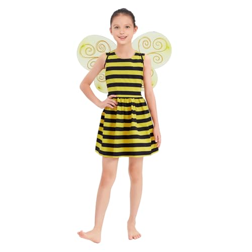 Feclmiyt Tier-Kostüm, für Damen, Kinder, Mädchen, Schmetterling, Hummel, Marienkäferflügel, Partyzubehör, Cosplay-Outfit (A-01, Erwachsene) von Feclmiyt