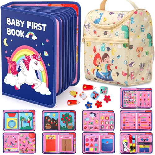 Fedonak Montessori-Toys 20-in-1-Board für Kleinkinder von 1-3, beschäftigtes Buch für Kinder von 1 2 3 Jahren, Geburtstagsgeschenk, Vorschule Lernaktivitäten, sensorisches Spielzeug Fedonak Montessori-Toys 20-in-1-Board für Kleinkinder von 1-3, beschäftigtes Buch für Kinder von 1 2 3 Jahren, Geburtstagsgeschenk, Vorschule Lernaktivitäten, sensorisches Spielzeug von Fedonak