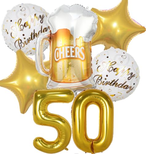 Luftballon 50. Geburtstag Mann Frau, 50 Geburtstag Deko Gold, Geburtstagsdeko 50 jahre Frauen, Ballon Bierflasche Deko zum Geburtstag Mann, Helium Ballons Bier Deko 50. Geburtstag Frau Männer Luftballon 50. Geburtstag Mann Frau, 50 Geburtstag Deko Gold, Geburtstagsdeko 50 jahre Frauen, Ballon Bierflasche Deko zum Geburtstag Mann, Helium Ballons Bier Deko 50. Geburtstag Frau Männer von Feelairy
