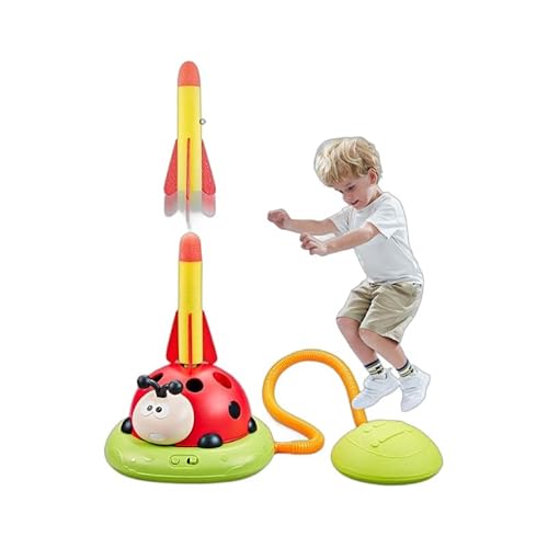 Feelhap 3 in 1 Outdoor Spielzeug für Kinder, Rakete Spielzeug, Ringwurfspiel für Kinder, Seilspringmaschine Kind, Schaumraketen Launcher, Sport & Outdoor Spiele mit Musik für 3+ Jahren (Marienkäfer) Feelhap 3 in 1 Outdoor Spielzeug für Kinder, Rakete Spielzeug, Ringwurfspiel für Kinder, Seilspringmaschine Kind, Schaumraketen Launcher, Sport & Outdoor Spiele mit Musik für 3+ Jahren (Marienkäfer) von Feelhap