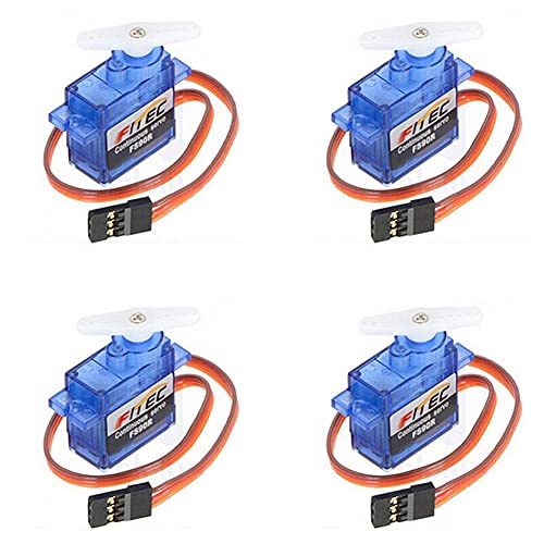 FEETECH Stemedu FS90R 9g winziges Servo Micro RC Servo 6V 1.5KG 360 Degree Continuous Rotation for RC Robot Helicopter Airplane Boat (Pack of 4) von Stemedu
