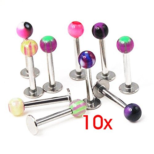 Feeuid 10 STK. -Labret von gemischten Farben P1317 von Feeuid