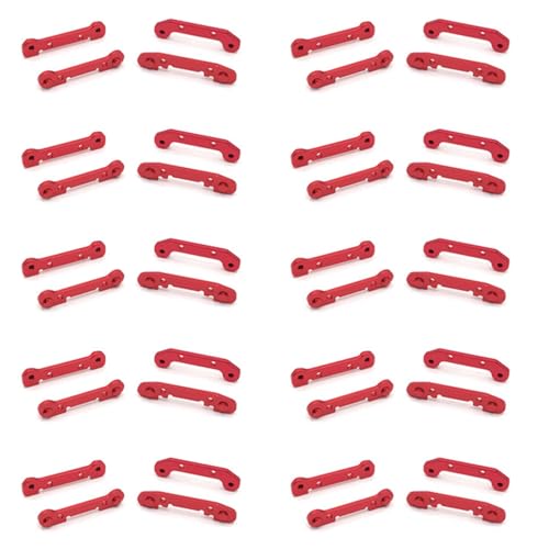 Feeuid 10X VerstäRkungs Satz für Schwenk Arm Vorne und Hinten mit Metall Wellen HüLse für 144001 124019 124018 RC Auto Upgrade Teile, E von Feeuid