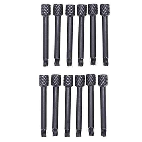 Feeuid 12 Stück E-Gitarre Tremolo Brücke Klemme Block Schraube/String durch Schraube schwarz von Feeuid
