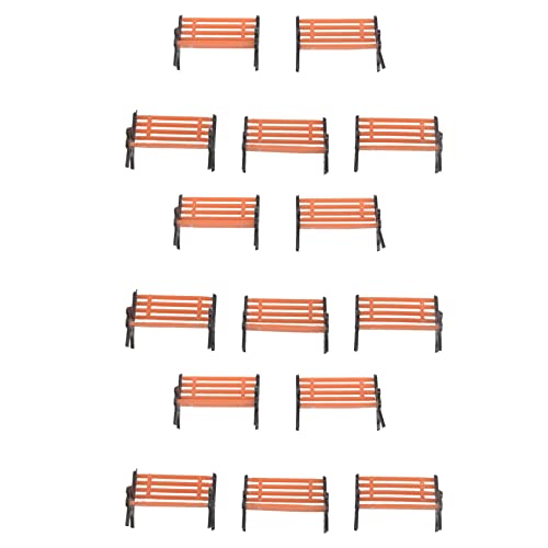 Feeuid 15 Stueck Plastik Modell Park Bank Modell Landscape 1:50 mit Schwarzen Armen Feeuid 15 Stueck Plastik Modell Park Bank Modell Landscape 1:50 mit Schwarzen Armen von Feeuid