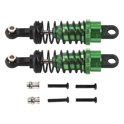 Feeuid 2 StüCke öL Einstellbare 65Mm StoßDäMpfer DäMpfer für Rc Auto 1/18 A959 A969 A979 K929, GrüN von Feeuid