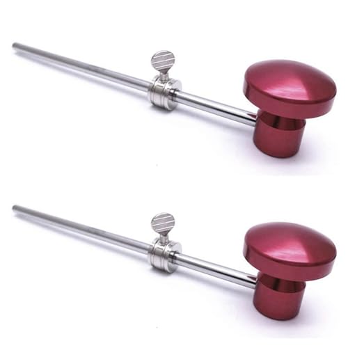 Feeuid 2 x Instrumentenzubehör Ein Schlagzeug-Pedal für Bassdrum aus Aluminiumlegierung, Rot von Feeuid