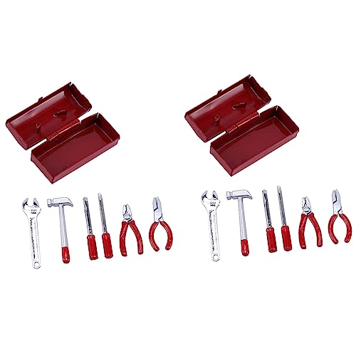 Feeuid 2 x RC Rock Crawler Toolbox Zubehör im Maßstab 1:10 mit Werkzeugen D90 SCX10 Land rot Feeuid 2 x RC Rock Crawler Toolbox Zubehör im Maßstab 1:10 mit Werkzeugen D90 SCX10 Land rot von Feeuid
