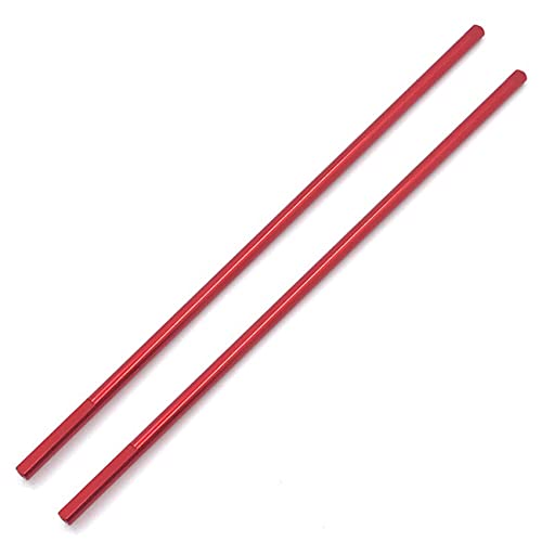 Feeuid 2 x Upgrade-Zubehör 'Zentrale Antriebswelle aus Metall für 124019 124018 1/12 Rot von Feeuid