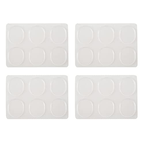 Feeuid 24 Stück/Set Snare Mute Pad Drum Damper Gel Pads Snare Drum Schalldämpfer Stummschaltung Zubehör für Schlaginstrumente transparent (transparent) von Feeuid
