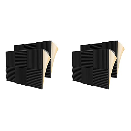 Feeuid 24 Stück Akustikschaumstoffplatte Schalldämpfung für Studio Home Office Feeuid 24 Stück Akustikschaumstoffplatte Schalldämpfung für Studio Home Office von Feeuid