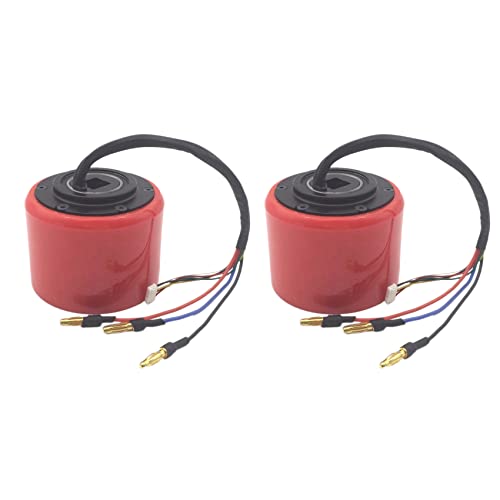 Feeuid 2X 5065 70mm Bürstenlos Sensorisches Rad Motor für Elektrische Balancing Scooter Skateboard Teile von Feeuid