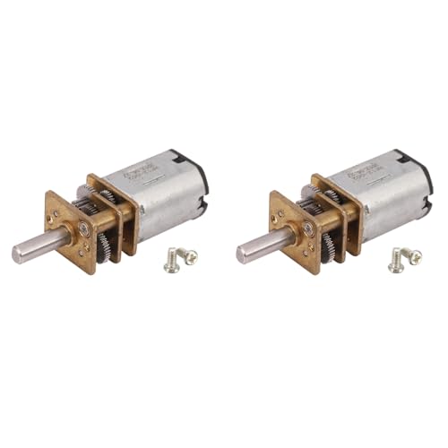 Feeuid 2X DC 12V 300RPM Mini Metall Getriebe Motor mit Zahnrad Modell: N20 3mm Wellen Durchmesser von Feeuid