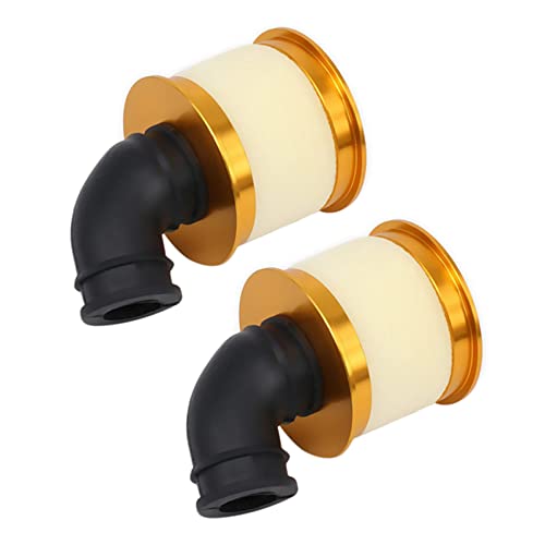 Feeuid 2X Luftfilter Schwamm Open Alloy Aluminium 04104 für 1/10 RC Hobby Modell Nitro Car, Gold Feeuid 2X Luftfilter Schwamm Open Alloy Aluminium 04104 für 1/10 RC Hobby Modell Nitro Car, Gold von Feeuid