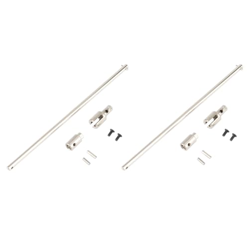 Feeuid 2X Metall Hauptachse Antriebswelle für HBX 16889 16889A 16890 16890A 1601 1602 SG1601 SG1602 RC Autoteile Zubehör von Feeuid