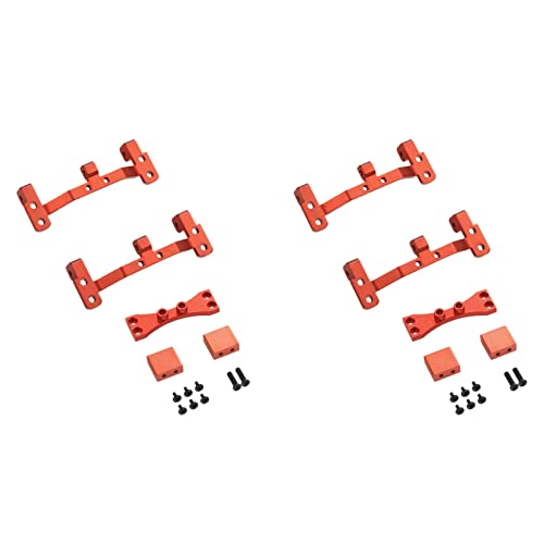 Feeuid 2X Metall Zug Stangen Basissitz mit Oberer Achs Servo Halterung für MN D90 MN-90 MN99S MN99 RC Auto Upgrade Teile von Feeuid