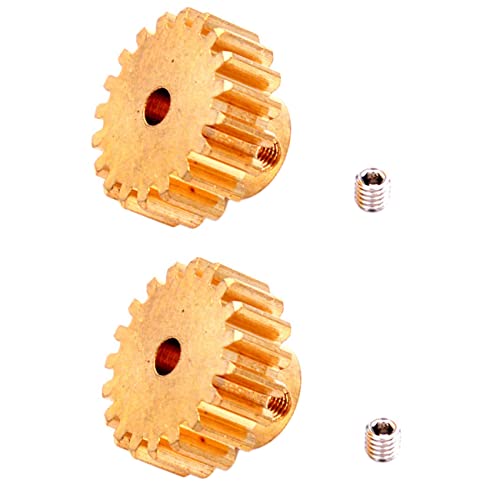 Feeuid 2X RC Auto 19T Motor Motor Getriebe für 12401-0297 104009 12402-A 12409 RC von Feeuid