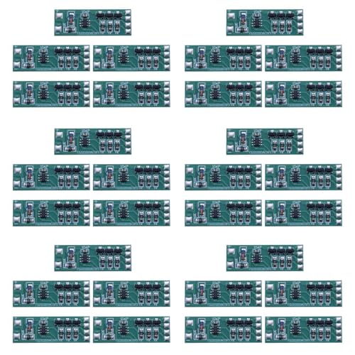 Feeuid 30 Stück 3-12 V Blinkendes LED-Lichtmodul, Rot, Blau, Paar, Blinkend, Geeignet für Auto-Modell, Fahrrad, Elektrofahrzeug, Sicherheitslicht. von Feeuid