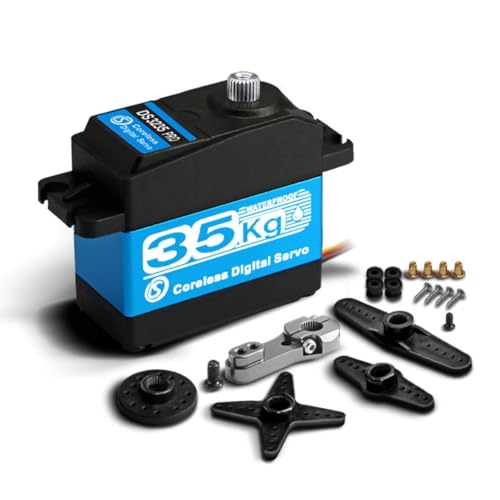 Feeuid 35kg Digital Servo High Torque Metal Gear Servo IP66 Waterproof High Speed Servo für 1:8/1:10/1:12 RC Auto oder Roboter von Feeuid