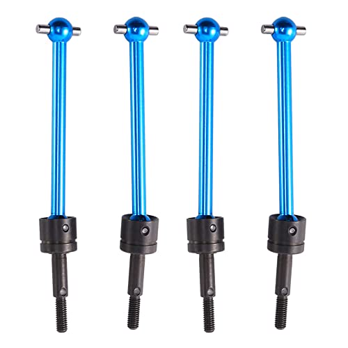 Feeuid 4 Stück CVD (64 mm) Universal-Metallgetriebewelle für DT03 TT02B TT-02B Zubehör für Upgrade-Teile für RC Auto von Feeuid