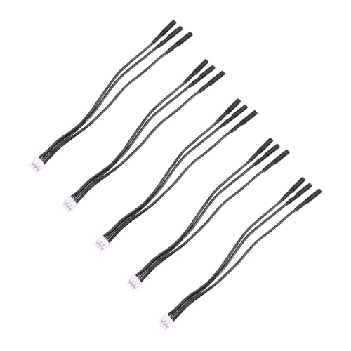 Feeuid 5 Stück 2.0 Bananenstecker auf PH2.0 3-Poliges Konvertierungskabel, Bürstenloser Motor, ESC-Konvertierungsverlängerungskabel für RC-Autoboote von Feeuid
