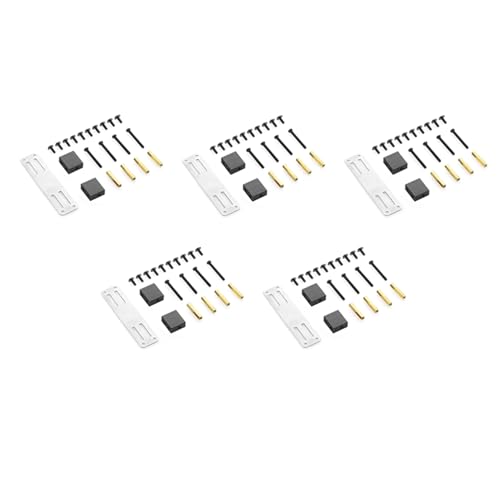 Feeuid 5X Metall Servo Halterungs Satz mit Fester Halterung für B14 B16 B36 C24 C34 1/16 RC Auto Upgrade Teile ZubehöR, Schwarz von Feeuid