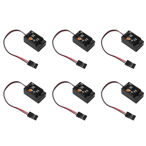 Feeuid 6X Mini Gyro Gyroskop für D12 1/10 RC Car Drift Rennwagen Lenkleistung Integriertes Kompaktes Leichtbau von Feeuid
