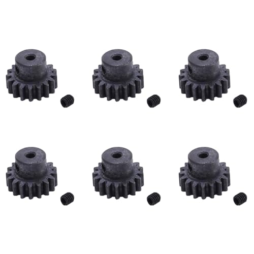 Feeuid 6X Upgrade Metall 17 T Motor Getriebe Teile Ritzel Teile für A959 A979 A969 A949-24 Rc Auto Teile von Feeuid