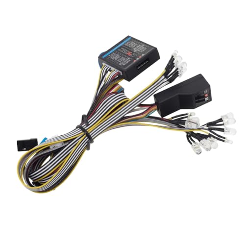 Feeuid Beleuchtungsset Simulation Kontrolllicht Bremslicht Kit Licht für RC Auto Upgrade-Teile für Auto Modell 1/10 1/8 von Feeuid