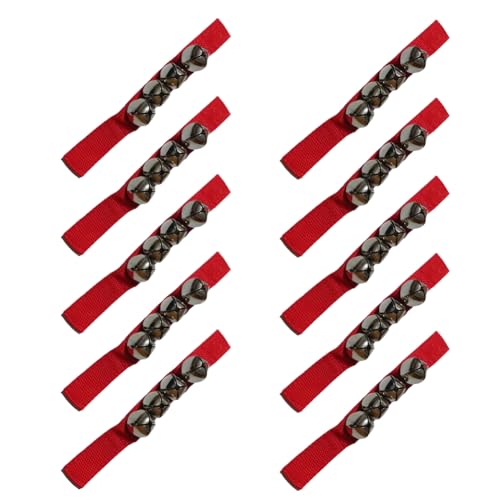 Feeuid Rotes Orff-Schlaginstrument, Handglocke, Fußglocke, Handglocke für Tanzaufführungen Feeuid Rotes Orff-Schlaginstrument, Handglocke, Fußglocke, Handglocke für Tanzaufführungen von Feeuid