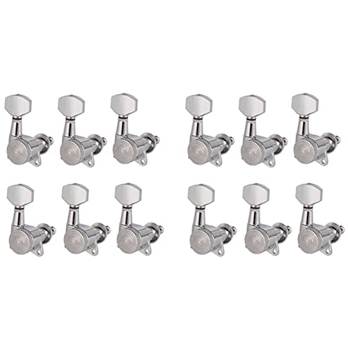 Feeuid Stimmpegel für Saiten mit Schloss verchromt 12R Stimmgeräte ein Schlüssel für Akustikgitarre Feeuid Stimmpegel für Saiten mit Schloss verchromt 12R Stimmgeräte ein Schlüssel für Akustikgitarre von Feeuid