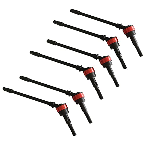 Feeuid Vorderachse aus Edelstahl 3 Paar Vorderachsen RC Teile für Axial Scx10 Crawler RC Car Red Feeuid Vorderachse aus Edelstahl 3 Paar Vorderachsen RC Teile für Axial Scx10 Crawler RC Car Red von Feeuid