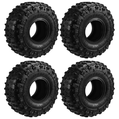 Fegtrtyoa 1,9-Nabe-Reifen Kletterreifen Ist für Den AXIAL SCX10 90046 D90 TRX4 Geeignet AXIAL SCX10 90046 D90 TRX4 Rc Automotive Track Vehicle von Fegtrtyoa