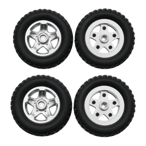 Fegtrtyoa 4 Stück Crawler-Reifen, Upgrade-Crawler-Rad für MN82 82S LC79, Ferngesteuertes Auto, Modifiziertes Ferngesteuertes Auto, Upgrade-Zubehör von Fegtrtyoa