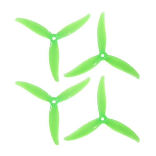 Fegtrtyoa 4 Stück MCK 3-Blatt PC Propeller 5,1 2CW+2CCW Drohnenpropeller für FPV Freestyle Juicy Sbang Drohnen DIY Teile C von Fegtrtyoa