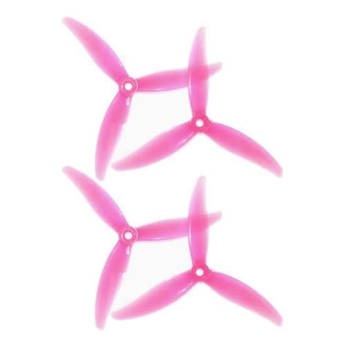 Fegtrtyoa 4 Stück MCK 3-Blatt PC Propeller 5,1 2CW+2CCW Drohnenpropeller für FPV Freestyle Juicy Sbang Drohnen DIY Teile D von Fegtrtyoa