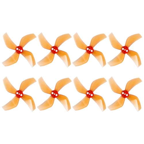 Fegtrtyoa 8 STÜCKE D51 2020 4-Blatt-Propeller 2x2x4 2 1,5 mm PC-Propeller für RC FPV Racing Freestyle OddityRC Tinywhoop Drone B von Fegtrtyoa