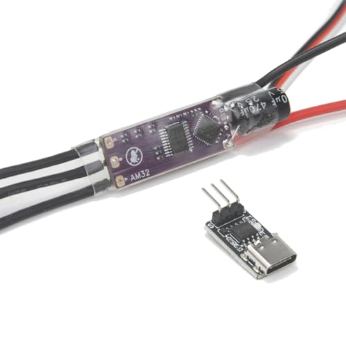 Fegtrtyoa AM32 2-4S 40A ESC 32-Bit Elektronischer Drehzahlregler Unterstützt PWM/DSHOT/Sine für RC Auto Crawler Drohne Bürstenloser Motor Fegtrtyoa AM32 2-4S 40A ESC 32-Bit Elektronischer Drehzahlregler Unterstützt PWM/DSHOT/Sine für RC Auto Crawler Drohne Bürstenloser Motor von Fegtrtyoa