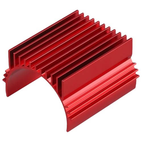 Fegtrtyoa Aluminium 40-42mm RC Motor Kühlkörper für 4268 4274 4092 1515 1/8 1/10 / Truck RC Autos Motoren Rot von Fegtrtyoa