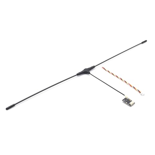 Fegtrtyoa ELRS Empfänger für FPV Langstrecken Nano RX 370-420MHz mit T-Förmiger Antenne Verbesserte Signalstabilität von Fegtrtyoa