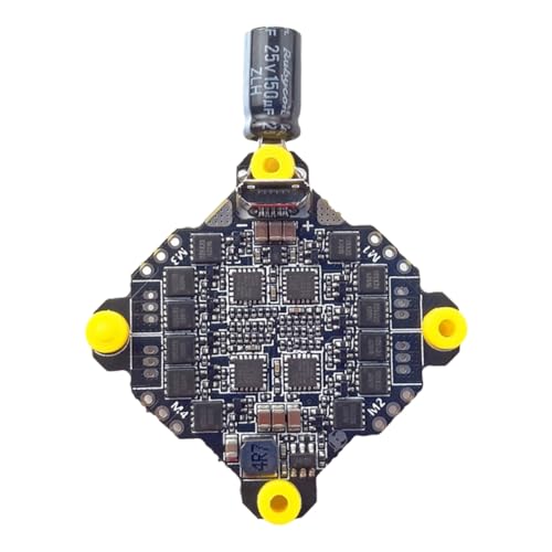 Fegtrtyoa F411 Flugsteuerung mit BL_S 15A 4-In-1 Regler 1-3S Onboard MPU6500 Gyroskop und OS für RC-Drohne FPV-Rennen von Fegtrtyoa