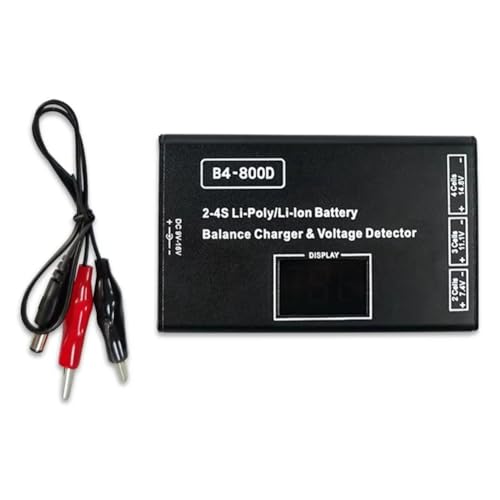 Fegtrtyoa Für B4-Ladegerät Bc-800d Modellflugzeug-Lithium-Batterieladegerät 2s 3s 4s Ausgeglichenes Laden B4 mit Display von Fegtrtyoa