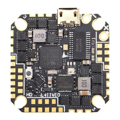 Fegtrtyoa GHF411 AIO-HD 40A F411 ICM42688P Flugsteuerung 3-6S FPV Drohnenteile mit ICM42688P Gyro für FPV Toothpick Ducted Drones DIY Teile von Fegtrtyoa