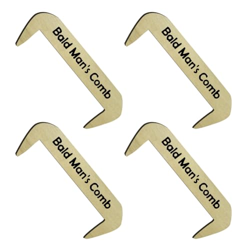 Fegtrtyoa Lustiger Holzkamm Als Geschenk, Zahnlos, Basteln, Glatzenkamm, Überraschungsgeschenk für Glatzköpfige A Fegtrtyoa Lustiger Holzkamm Als Geschenk, Zahnlos, Basteln, Glatzenkamm, Überraschungsgeschenk für Glatzköpfige A von Fegtrtyoa