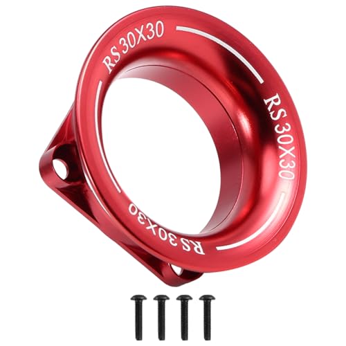 Fegtrtyoa Metall-Beadlock-Rad Felge Rad Gummi Reifen Gummi Reifen Set 30x30mm, Rot für/RC Auto von Fegtrtyoa