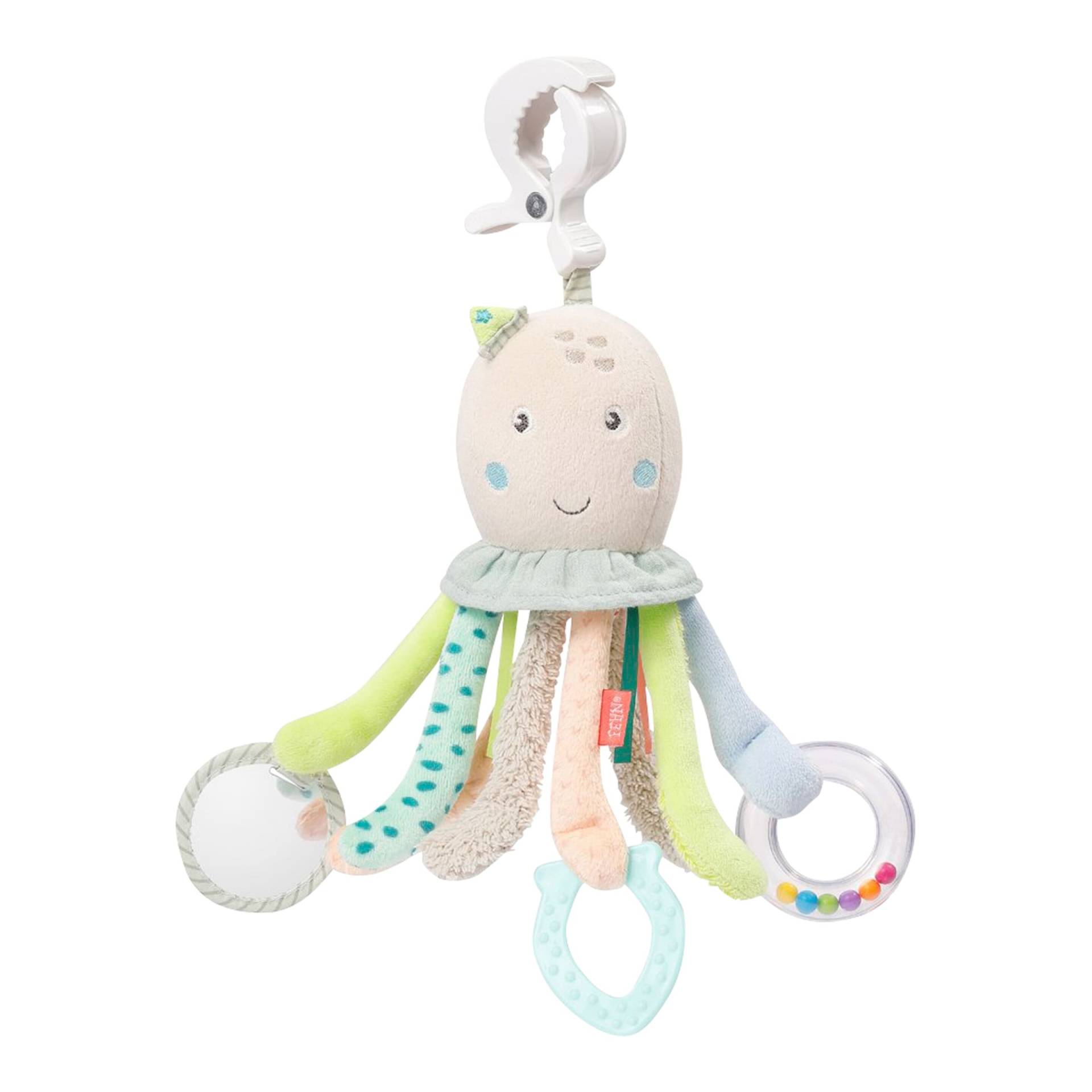 Fehn Hängespielzeug Activity-Oktopus mit Klemme Meereskinder Fehn Hängespielzeug Activity-Oktopus mit Klemme Meereskinder von Fehn