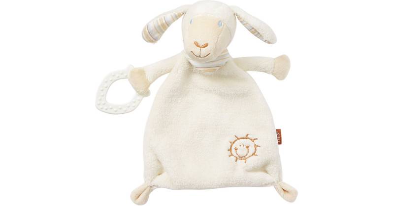 Schmusetuch Schaf mit Softbeißer beige von Fehn