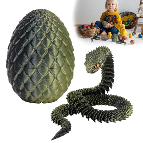 3D Gedruckt Schlange Artikuliert Flexible Schlange Realistische Slithering Design Leuchtende Tier für Schreibtisch Dekoration (HGT) von Fehodun